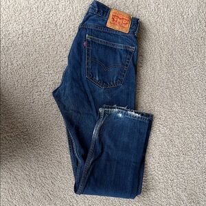 Levi's Dark Blue Straight Jeans